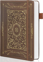 TIEFOSSI Dotted Notebook, 160gsm Thick Paper, Hardcover Dot Grid Journals for Women Men, 192 pages, for Travel, School and Office Use
