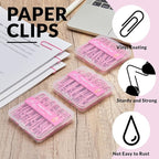 NEEWAY Colorful Large Paper Clips, 2 Inch Jumbo Paper Clips, 150 Count, 3 Pack of 50 (Rose Pink)