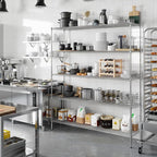 Regal Altair 18" Deep x 72" Wide x 86" Height Wire Shelving Kit | 5-Tier | NSF Commercial Storage Rack Unit