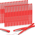 Fuyoooo 36 Pcs Felt Tip Pens 0.7mm Medium Point Colored Felt Tip Pens for Journaling Planner Writing Note-taking Art Office and School Supplies(Red)