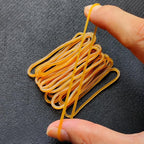 600pcs Elastic Rubber Bands Ties Home Office Students School Stationery Accessories Yellow Color Package Supplies Rubber Ring Rubber Band File Rings