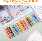 16Pcs Beadable Mechanical Pencils Bulk, Include 16 Beaded Mini Mechanical Pencil with 16 Lead Refills, Beadable Pencils with Silicone Hand Guard for Writing Drawing Sketching DIY Crafting (8 Colors)