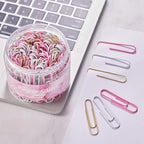 NEEWAY 200pcs Large Pink Paper Clips, 2 Inch Jumbo Paper Clip, Ceative Colored Paperclips for Paperwork Office School and Personal Use