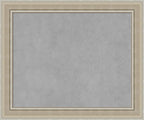 Amanti Art Silver Framed Magnetic Board 20x24 Small Vision Board for use with Magnets, 100% Metal Sheet to Display Items as Office Decor or for Home Organization in mudroom, Kitchen or Kids Room