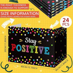 Honoson 24 Pcs Bulk Inspirational Privacy Folders for Students Cardboard Test Privacy Boards Motivational Words Desk Dividers Shield for Classroom School Study Supplies, 6 Styles(Polka Dots)