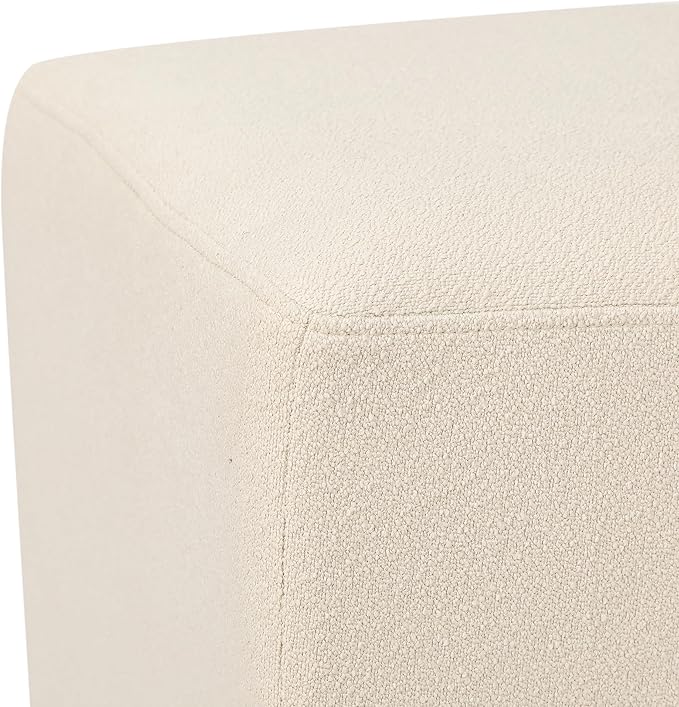 Edeco Ottoman with Square Cube Design, 16 Inch Footstools and Ottomans Small, Large Load Capacity, Square Foot Rest Ottoman for Living Room