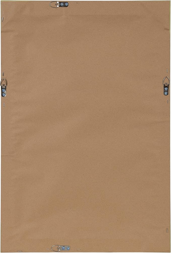 DesignOvation Beatrice Framed Magnetic Dry Erase Board, 18x27, Rustic Brown