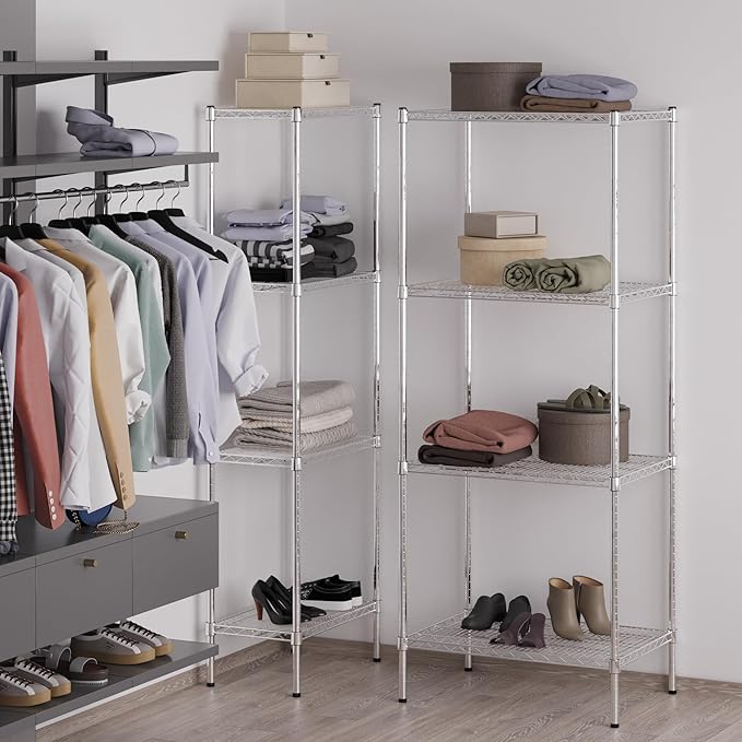 Regal Altair 21" Deep x 30" Wide x 74" Height Wire Shelving Kit | 4-Tier | NSF Commercial Storage Rack Unit