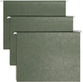 Smead Hanging File Folder, 1/5-Cut Adjustable Tab, Letter Size, Standard Green, Hanging Folders for Filing Cabinets, File Organizer Folder, 25 Count