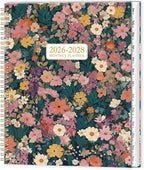 2026-2028 Monthly Planner - 2 Year Monthly Planner/Calendar 2026-2028, July 2026 - June 2028, 9" x 11", 24 Monthly Tabs, Double-Sided Pocket, Twin-wire Binding, Holidays, Inspirational Quotes