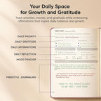 Best Daily Journal for Men & Women - Gratitude, Manifestation & Guided Journal with Prompts for Personal Growth (A5, Pink) - PRODUCTIVITY STORE