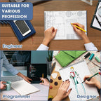 Engrowtic 2 Pack Top Spiral Graph Paper Notebooks 8.7 X11.4 Inch A4 Grid Paper Notepad 70 Sheet Memo Steno Pad for Engineering Writing Sketching Drawing School Office Supplies (Dark Blue)