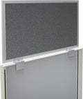 OBEX Acoustical Cubicle Privacy Screen Extender Desk Panel & Office Divider, Add Separation & Block Noise, 24" x 30", Graphite