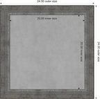 Amanti Art Silver Framed Magnetic Board 24x24 Medium Vision Board for use with Magnets, 100% Metal Sheet to Display Items as Office Decor or for Home Organization in mudroom, Kitchen or Kids Room