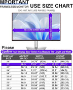 FILMEXT [2023 Upgrade 27 Inch Removable Privacy Screen Filter for 16:9 All-in-One Desktop/Frameless Computer Monitor, Bubble Free Anti Spy Blue Light Filter for Computer