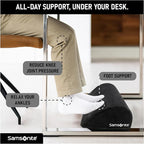 Samsonite Foot Rest for Under Desk at Work – Ergonomic Foot Stool for Couch – Versatile Under Desk Footrest for Office & Home, Foot Support Underdesk