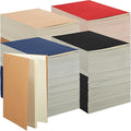 Mimorou 100 Pcs Journals Notebooks Bulk - Kraft Softcover A5 Small Notebooks 5.5 Inch x 8.3 Inch Notepads with 60 Page 30 Sheet for Writing Sketch Travel Office Supplies(Black, Brown, Red, Navy,Lined)