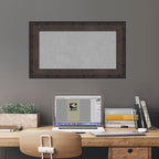 Amanti Art Black Framed Magnetic Board 17x29 Small Vision Board for use with Magnets, 100% Metal Sheet to Display Items as Office Decor or for Home Organization in mudroom, Kitchen or Kids Room