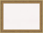 Amanti Art White Cork Board for Wall, 25x33 Vision Board with Gold Frame, Medium Corkboard Office Decor for Home Organization, Traditional Corkboard Pinboard to Display Items for Home Organization