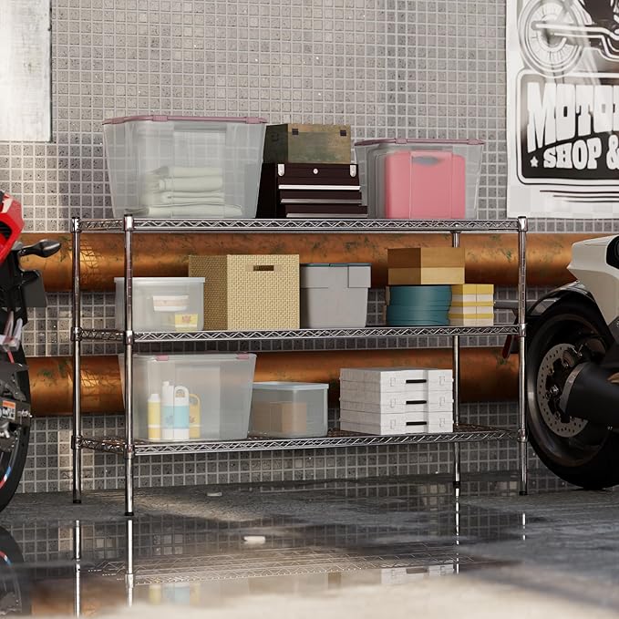 Regal Altair 18" Deep x 54" Wide x 34" Height Wire Shelving Kit | 3-Tier | NSF Commercial Storage Rack Unit