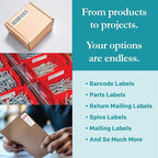 Premium Label Supply White Sticker Address Labels – 3" x 1" – Laser/Inkjet Compatible – (18 per Sheet), 500 Sheets – 9000 Total Adhesive Labels