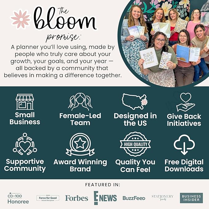 bloom daily planners 2026 Planner (January to December) - 8.5” x 11” Weekly & Monthly Dated Agenda Organizer Book with Stickers & Tabs - Flexible Soft Cover - Moments of Grace