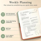 Mantra Planner 2026 Planner, Daily Journal & Gratitude Journal All-In-One with To Do List, Self Care Prompts & Habit Tracker - 7 x 10 - Morning