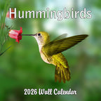 2026 Hummingbirds Monthly Wall Calendar | Animals Calendar 2025-2026