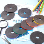 AmazingSpark Magnetic Tape Roll Thin Strips, 0.39 Inch x 66 Feet Magnetic Board Dividers Whiteboard Graphic Decorative Tape Marking Line for Classroom Office Art Accessories(Blue)
