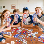LiYiQ 247 Pcs Baseball Party Supplies Return Gifts for Party, Student Stationery Gifts from Teacher Rewards Prizes, Pencil Erasers Notebooks Stickers for Baseball Classroom Birthday