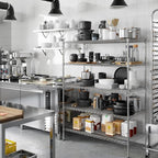 Regal Altair 24" Deep x 48" Wide x 64" Height Wire Shelving Kit | 5-Tier | NSF Commercial Storage Rack Unit