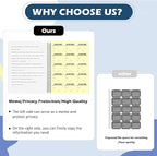 1 Pack of Visitor Badges Log with Carbon Copy Protecting Privacy Pages Visitor Stickers 8.5x11 Inch Visitor Log Book School Church Business Pass Guest Register Book - 225 Badges 30 Memo Pages (1)