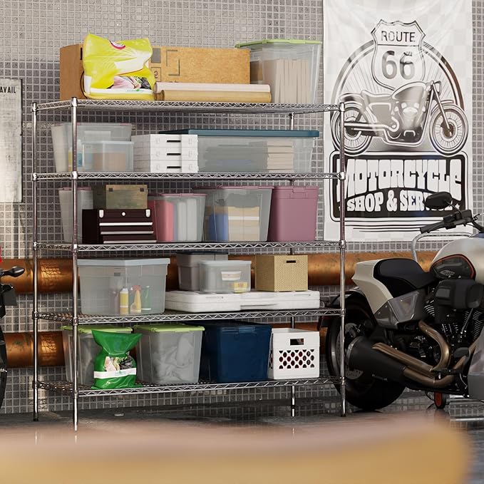 Regal Altair 24" Deep x 60" Wide x 64" Height Wire Shelving Kit | 5-Tier | NSF Commercial Storage Rack Unit