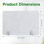 6 Pack Desk Privacy Panel 15.75" x 23.6" Acoustic Divider Panel Portable Desk Partition Desk Divider Noise Visual Isolate Table Divider for Student Study Reception Area Office Library
