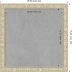 Amanti Art Silver Framed Magnetic Board 18x18 Small Vision Board for use with Magnets, 100% Metal Sheet to Display Items as Office Decor or for Home Organization in mudroom, Kitchen or Kids Room