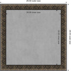 Amanti Art Black Framed Magnetic Board 29x29 Medium Vision Board for use with Magnets, 100% Metal Sheet to Display Items as Office Decor or for Home Organization in mudroom, Kitchen or Kids Room