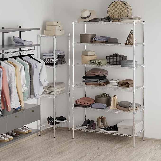 Regal Altair 21" Deep x 48" Wide x 86" Height Wire Shelving Kit | 6-Tier | NSF Commercial Storage Rack Unit
