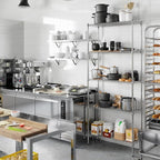 Regal Altair 14" Deep x 36" Wide x 86" Height Wire Shelving Kit | 5-Tier | NSF Commercial Storage Rack Unit