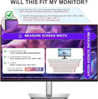 FILMEXT [2 Pack Removable 24 Inch Computer Privacy Screen Filter for 16:9 All-in-One Desktop/Frameless Monitor - Blue Light UV Blocking Privacy Shield for Thin Bezel Computer