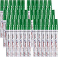 Overseas Green Paint Marker Pens - 36 Pack Oil-Based Permanent Markers Set, Quick Drying, Waterproof, Medium Tip Paint Pens Bulk for Wood, Metal, Rock, Ceramic, Plastic, Canvas, Glass, Rubber
