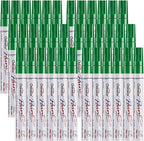 Overseas Green Paint Marker Pens - 36 Pack Oil-Based Permanent Markers Set, Quick Drying, Waterproof, Medium Tip Paint Pens Bulk for Wood, Metal, Rock, Ceramic, Plastic, Canvas, Glass, Rubber