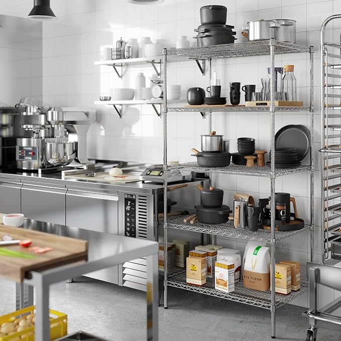 Regal Altair 24" Deep x 36" Wide x 74" Height Wire Shelving Kit | 5-Tier | NSF Commercial Storage Rack Unit