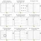 Undated Luxurious Weekly & Monthly Planner to Increase Productivity Hit Your Goals, Organizer Notebook Gratitude Journal Time Management Start Anytime, A5, Lasts 1 Year