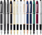 Cross Century II Refillable Fountain Pen, Fine Nib, Includes Luxury Gift Box - Translucent Cobalt Blue Lacquer