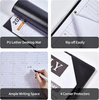 Large Desk Calendar 2026, Calendar with Desk Protecting Pad, 2026 Desk Calendar Large 22x17, Runs From January 2026 to June 2027, 18 Months, Big Desktop Calendar for Family Classroom and Office