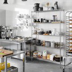 Regal Altair 14" Deep x 54" Wide x 86" Height Wire Shelving Kit | 5-Tier | NSF Commercial Storage Rack Unit