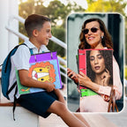 WOT I 1.5 Inch Telescoping 3 Ring Binder 6 Pack, Expandable Flexible Binder with Customizable Front Cover & Clear Catalog Pocket, Holds 370 Sheets, Assorted Colors, School Office Supplies