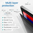 VINTEZ 21.5 Inch 16:9 Privacy Screen for Computer Monitor and Laptop - Anti Glare Protector Film Blue Light Filter Eye Protection - Computer Screen Privacy Shield, [1 Pack]