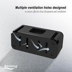 Power Strip Hider Box - Wire Storage Box for Extension Cord, Power Strips, and Surge Protector Wire Management. Cable Management Floor Outlet Hider Box (Large and Medium Sizes, Black)