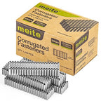 meite Corrugated Fasteners MC112 25 Gauge 1-Inch Crown 1/2-Inch Length Staples Corrugated W Fasteners for Pneumatic Corrugated Tools, for Woodworking Projects (1,200 Counts/Box)